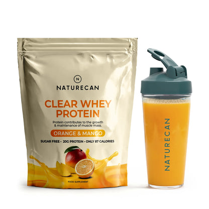 Clear Whey Mango and Orange with Shaker
