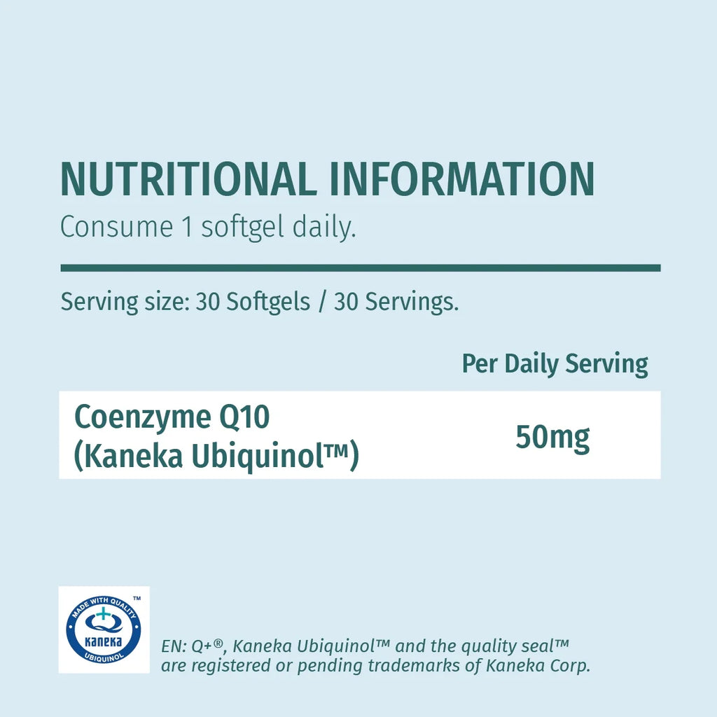 coq10 nutrional information