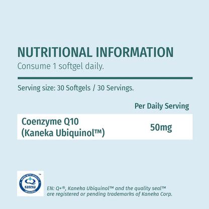 coq10 nutrional information