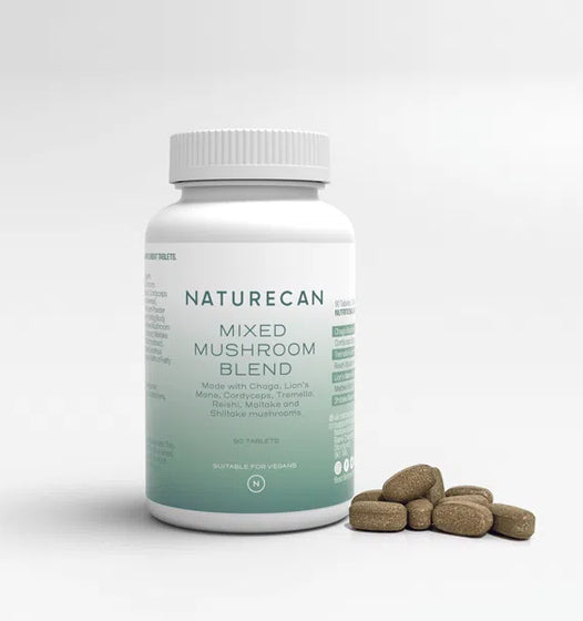 Lion's Mane & Chaga Mushroom Supplement tablets