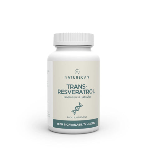 Naturecan Trans-Resveratrol supplement bottle on a white background