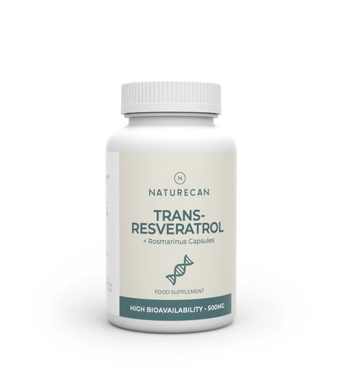 Naturecan Trans-Resveratrol supplement bottle on a white background