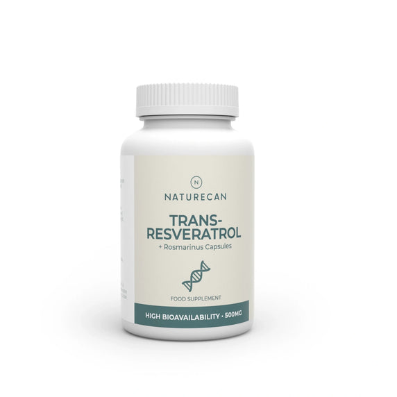 Naturecan Trans-Resveratrol supplement bottle on a white background
